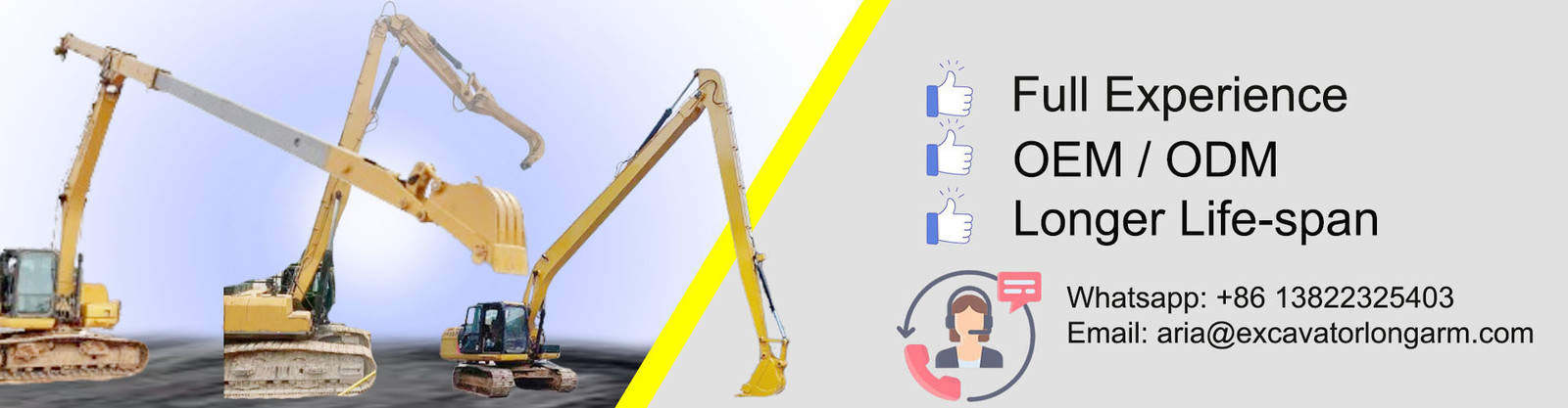 Bagger-Telescopic-Arm