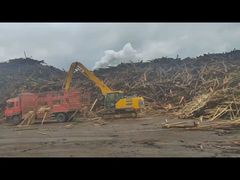 Bagger Abbrucharm mit Holzgreifer