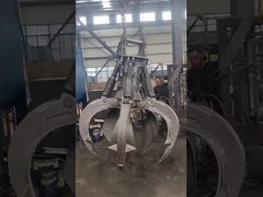 360 Grad drehbarer hydraulischer Orangenschalengreifer. Konstruktion hydraulischer Greifer