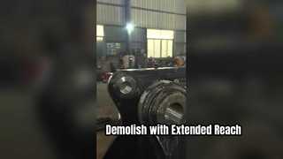 Bagger-Abbrucharm mit Brecherscher-Abbruchausleger für Bagger