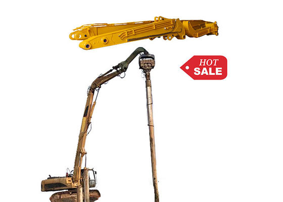 Qualität  24M High Pile Height Excavator Piling Arm Long Reach For Cat Hitachi Komatsu usine