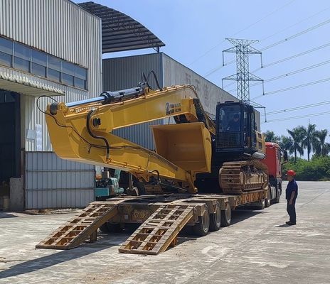 Ausgrabungsmaschine Langstreckenbefestigung Boom Arm 18m 16m Gelb Farbe Hochwirksam