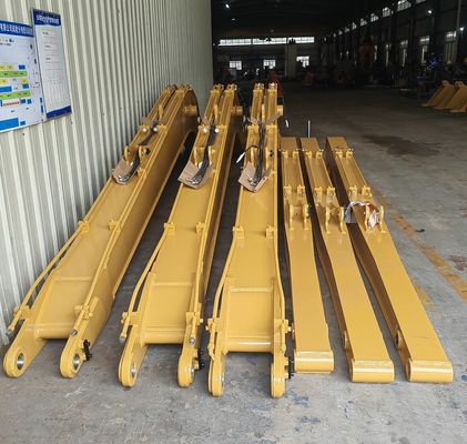 Bauwerk Tiefgräber Langer Boom Arm zum Abriss Hochreichweiterbagger