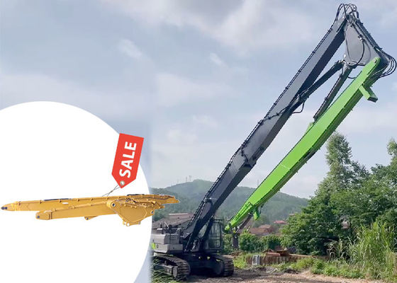 Hochreichende Abbruchgräber Boom und Arm mit Schere-Brecher