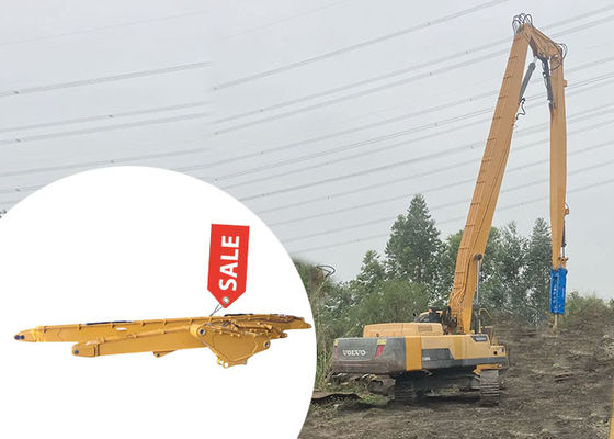 Hochreichende Abbruchgräber Boom und Arm mit Schere-Brecher