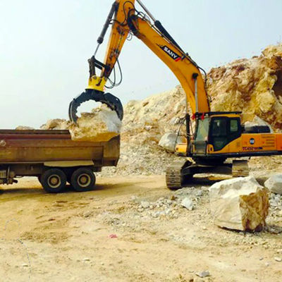 360-Grad-Drehwinkel-Hydraulikgreifer mit 2 Zylindern, OEM-Dienstleistungen angeboten