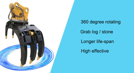 360-Grad-Rotationswinkel Hydraulische Drehgreifmaschine für die Materialbearbeitung