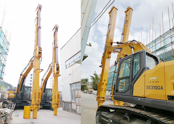 Teleskopische Bohrmaschine mit Grab Clamshell Eimer für Katze hitachi komatsu