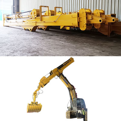 Schwerlast-Teleskop-Bohrbagger mit Orange Peel Greifer