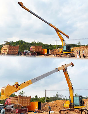 Tiefbauarbeiten hydraulischer Teleskoparm Bagger Teleskopstock