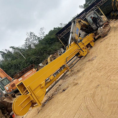 Teleskop-Arm mit Muscheldaschenbehälter für 50 Tonnen Bagger 32m Gelb Rot