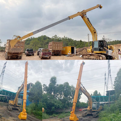 Cat Hitachi Bagger Teleskoparm zum Graben Haus Fundament tiefer graben