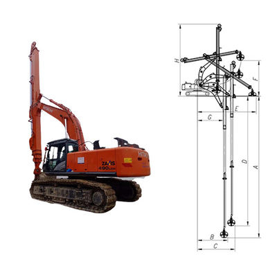 Langstreckenbagger Teleskop Dipper Arm für Graben Haus Fundament