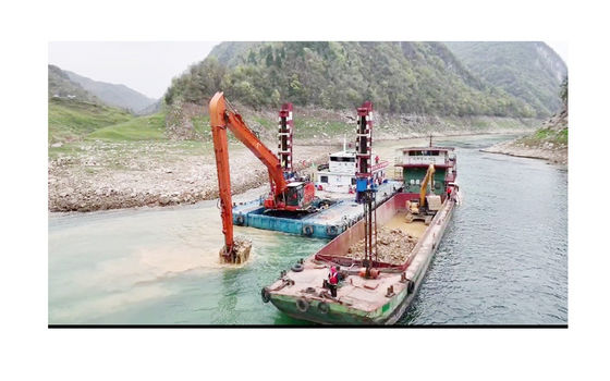 Ausgrabungsarbeiten Bagger-Langarm-Material Q355B für den Fluss
