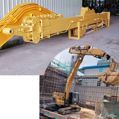Teleskopischer Boom Arm mit Schiefer Eimer Greifer zum Graben von Schlamm