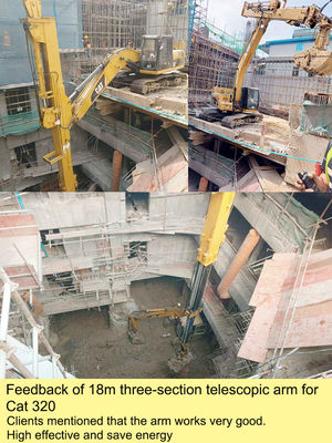 Schiebe-Dipper-Boom Teleskop-Dipper-Arm für Bagger