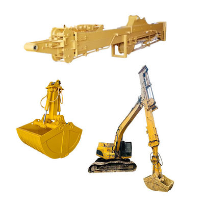 Teleskopischer Boom Arm mit Schiefer Eimer Greifer zum Graben von Schlamm