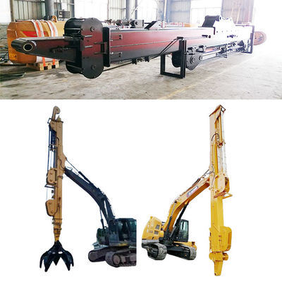 Teleskopischer Boom Arm mit Schiefer Eimer Greifer zum Graben von Schlamm