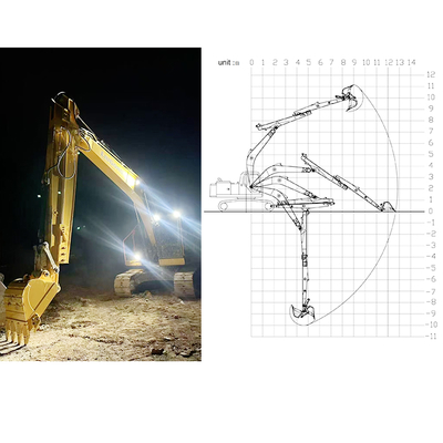 Exkavator Teleskoparm für Exkavator für Hitachi Komatsu Sany Long Reach