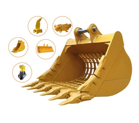 Heavy Duty Skeleton Bucket for 20-40 Ton Excavator Reinforced Screening Bucket