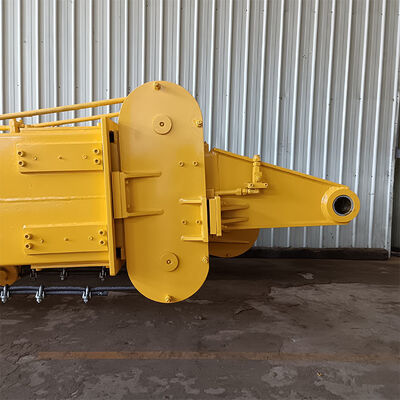 Excavator Telescopic Arm With Clamshell Bucket For Digging Foundation (Exkavator mit Clamshell-Eimer für die Ausgrabung von Fundstücken)