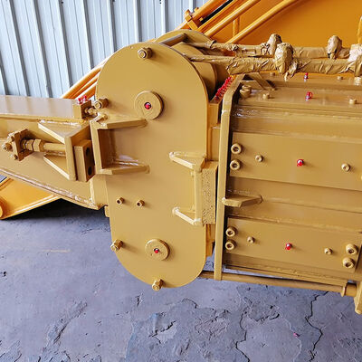 Excavator Telescopic Arm With Clamshell Bucket For Digging Foundation (Exkavator mit Clamshell-Eimer für die Ausgrabung von Fundstücken)